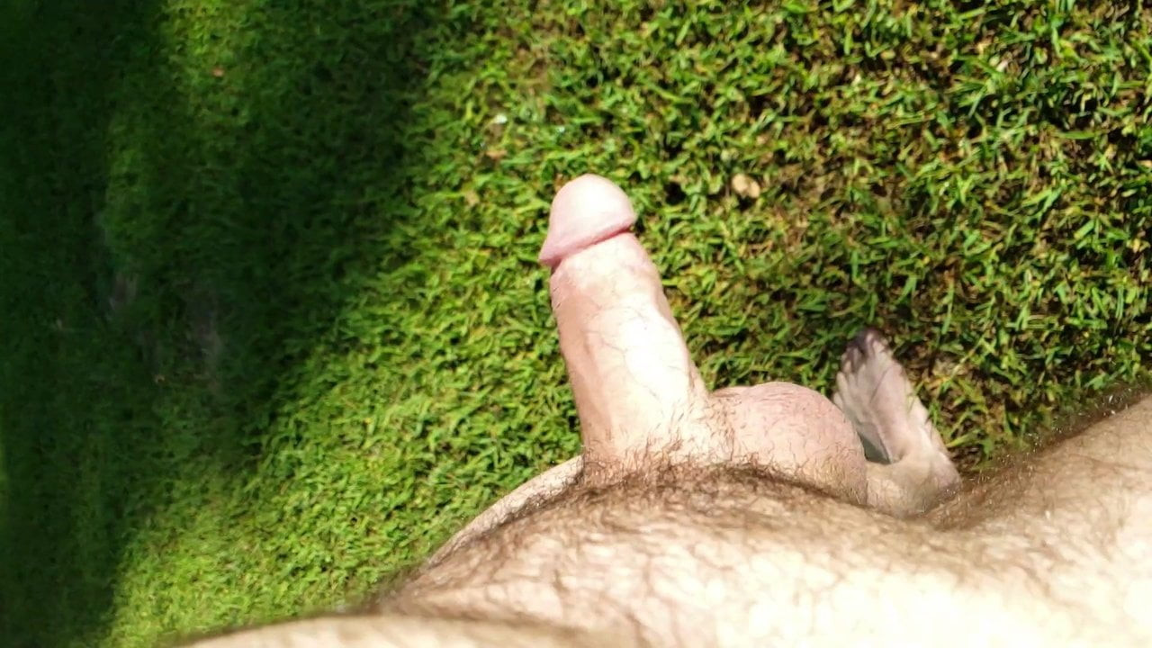 Outdoor Slow Motion Cock Wagging