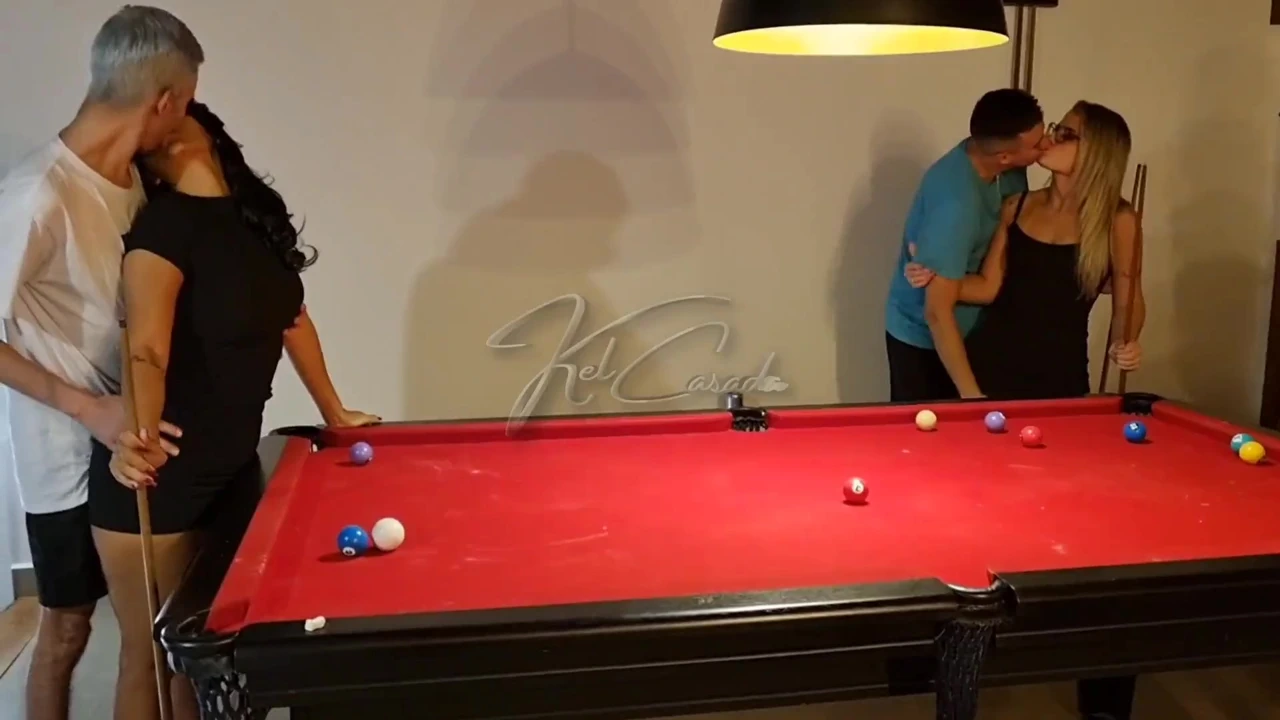 The Hot Girls Wanted to Learn How to Play Pool and Ended up Getting a Dick