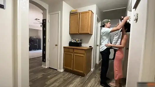 Horny Couple Sneaks Away During Family Thanksgiving