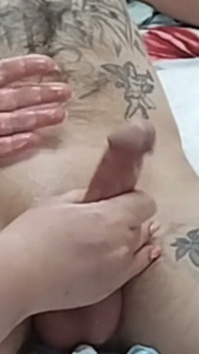 Pik- og bollemassage og cum-leg | Klip 2