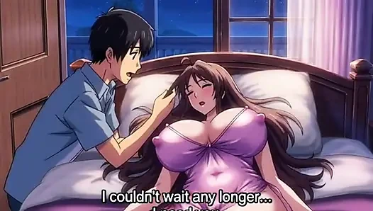 Step sister share bed with step brother in hotel