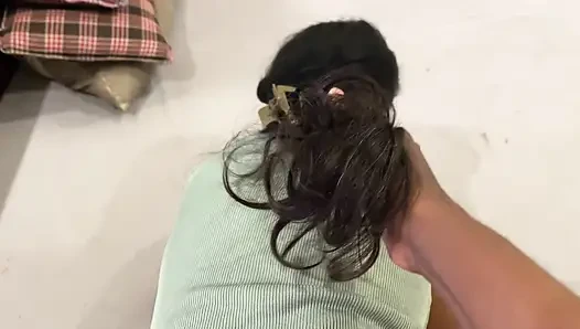 Stepdad ask stepdaughter to share the bed and they end up in passionate sex
