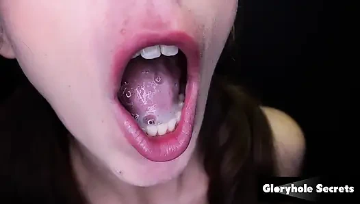 Gloryhole secrets - si manis sophia kembali dan telan sperma pov