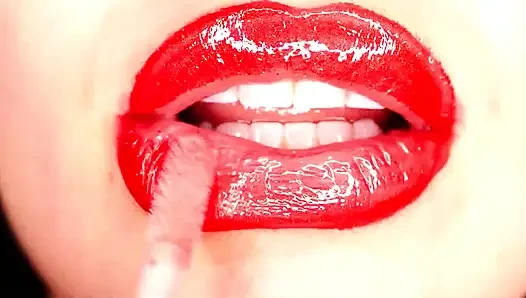 Roter lippenstift zusammenstellung & lippennecken! 50 $ statt des ursprünglichen preises 85 $