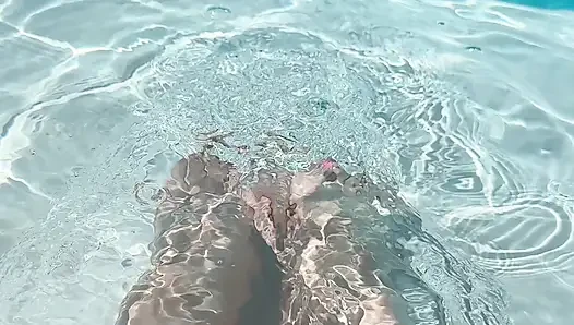Solo Foot Play in Pool