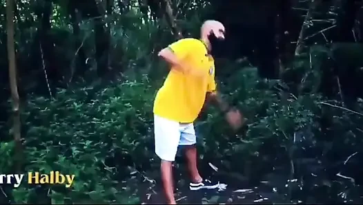 Straight Men Hook up in the Bushes After the Game