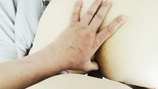 Persuaded the stepmom to the first anal! Cute sweet ass