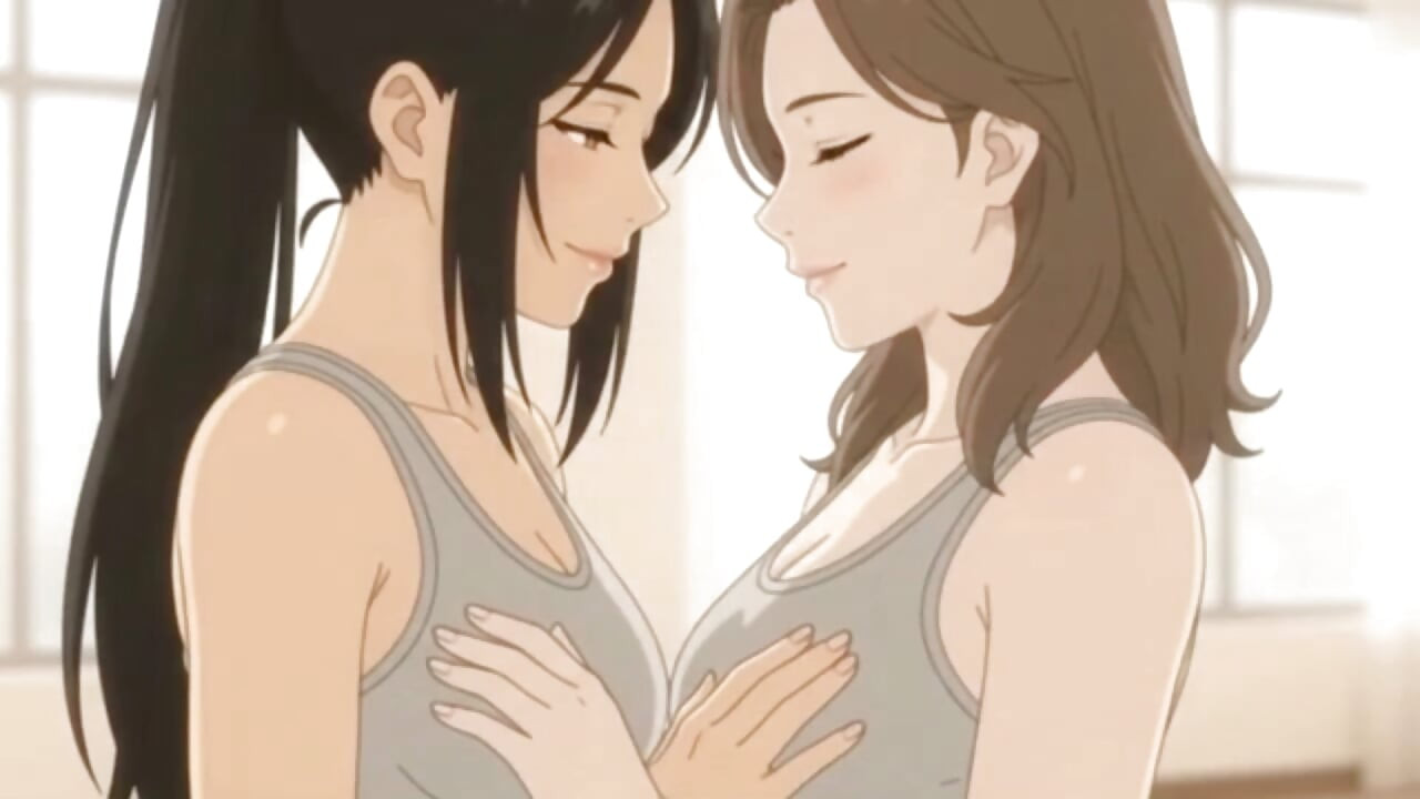 Lesbian Partner Yoga Turns Intimate