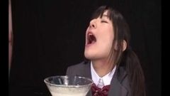 Ryoko Hirosaki gokkun swallow. CENSORED