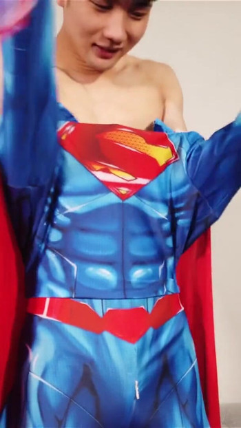 Must-share moment from "Spiderman X Superman Sexy Costume RolePlay"
