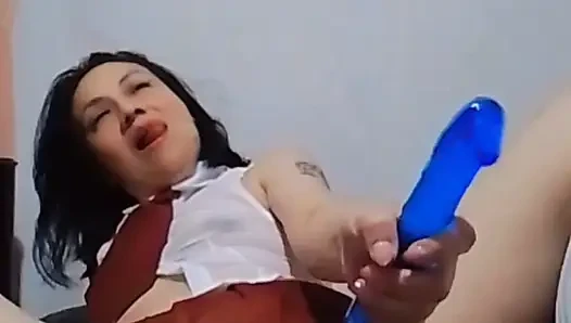Dulceivanka'nın kendine verdiği enfes çift penetrasyon