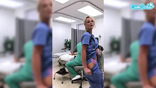 Fit MILF Nurse Gets Fired for Masturbating in the Hospital