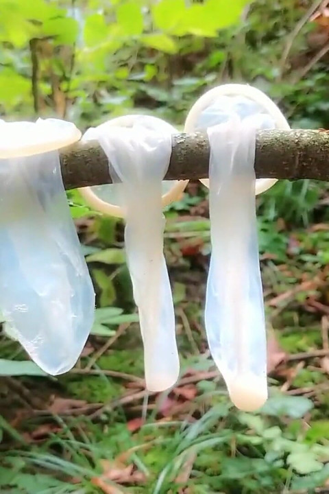 Swallowing Cum From Three Used Condoms Found Outdoor