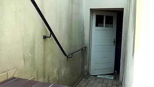Big ass blonde enjoying in a warm load after hard sex
