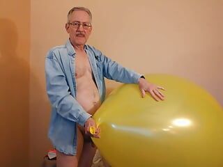 90) Tre palloncini giganti rotti! Looner, Popper, Balloonbanger