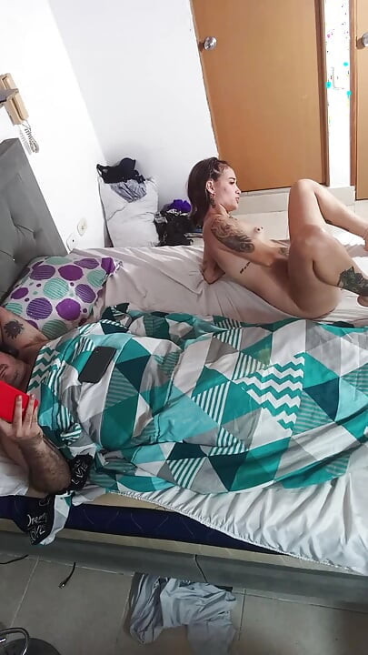 I masturbate my vagina in front of my husband.