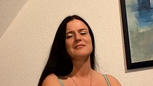 Horny German MILF Shoves Vibrator in Pussy & Moans Wild!