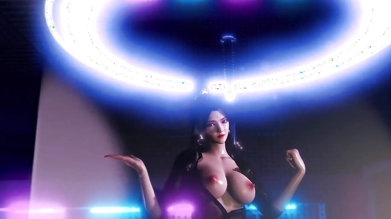 3D BBW Asian Stripper Naked Her Perfect Boobs Got Fucked so Hard