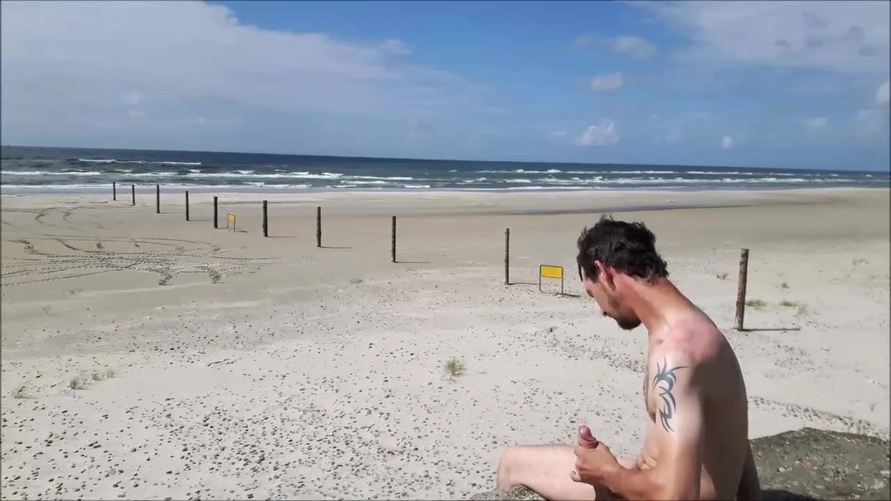 En la playa