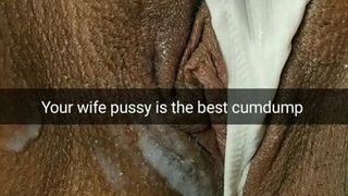 Your cheating wife’s pussy is the best cum dump for strangers!