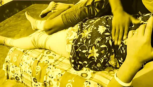 Cute Milf Desi Bhabi Seduced By Big Dick Devar in her bed room.