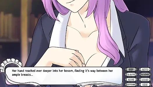 Maid Mansion: cock sucker house maid, cumshot in mouth, Hentai ep.2