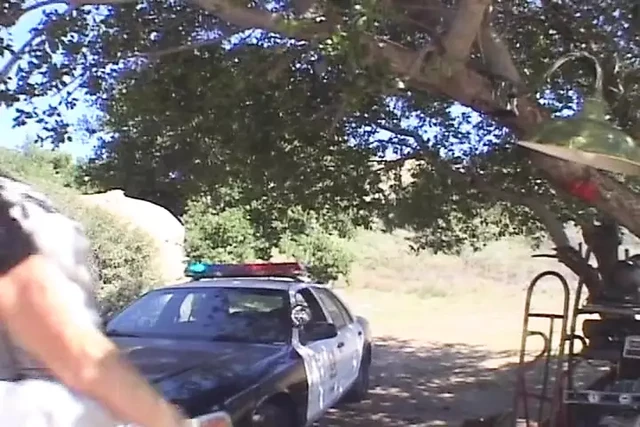 Lucky detective enjoys a hot anal threesome with two police sluts