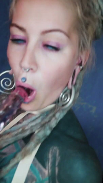 Latex loving Tattooed Girl Squirt filled Asshole Fun Prolapse and Gapes | Clip 2