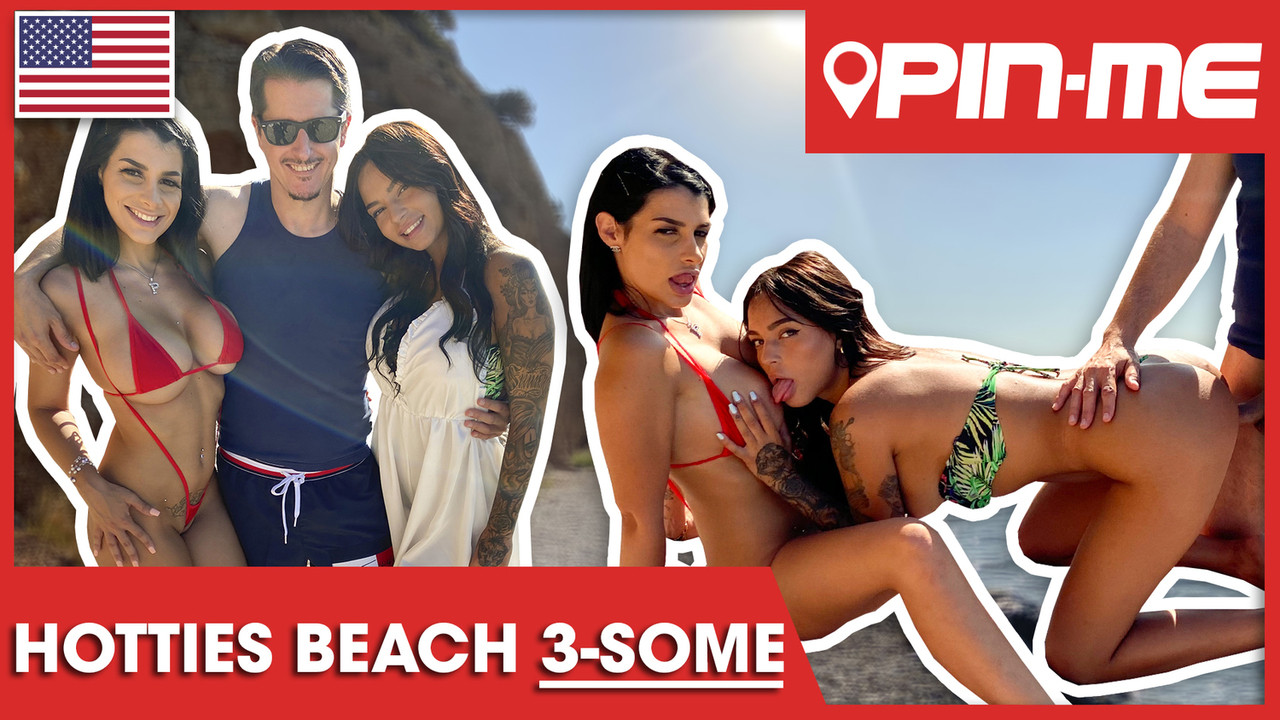 Rosa dan sofia memanjakan kesalahannya di pantai! pinme