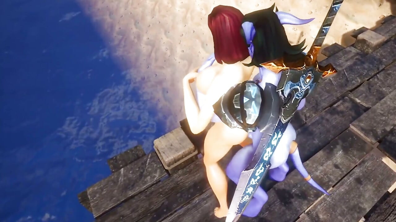 Futa Draenei Fucks a Girl's Ass next to a Lake : Warcraft Porn Parody