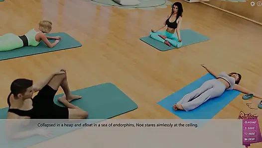 Тошкина Перерождение Noemi: две шаловливые девушки занимаются йогой, эпизод 15