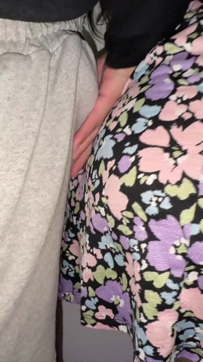 She Accidentally Touches a Stranger's Big Dick and They Have Sex Right There.