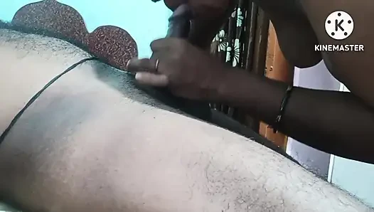 Desi dorf-vibhu-tante jubelt, hor hasbend und lutscht freund koc