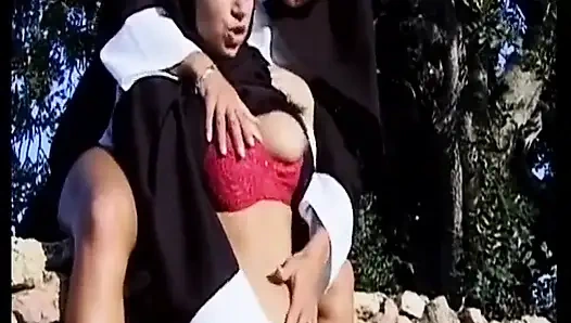 Brunette German Cougar with Naturals Gets Railed in Outdoor Orgy