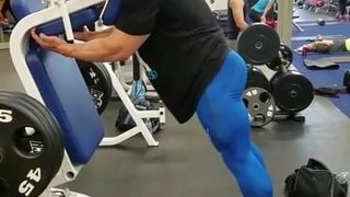 Muscled male butt