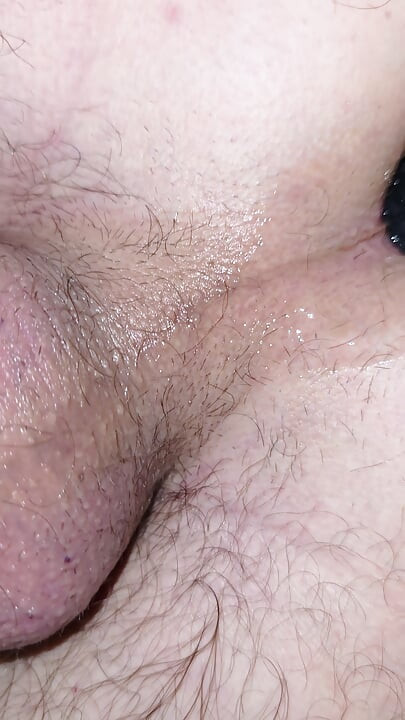 Cumshot camera with anal plug in shower