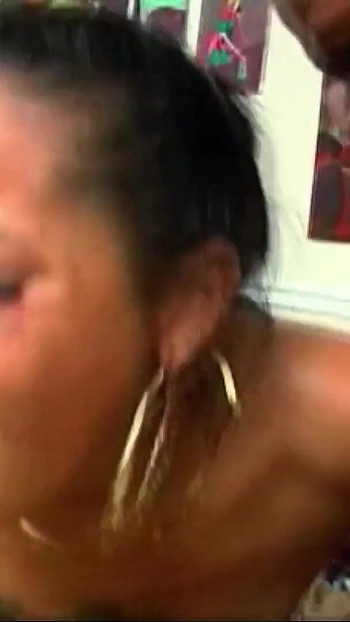 Thrilling moment from "Two Ebony College Girls caught and seduced to FFM Threesome Fuck"
