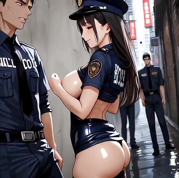 Anime sexy policial fodida no beco ai