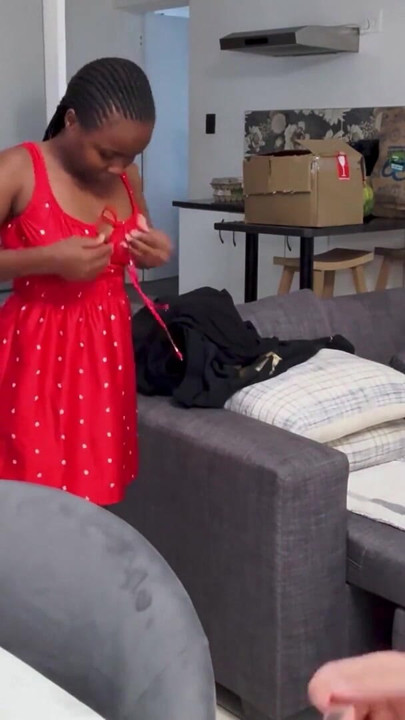 This quiet HOMESCHOOLED EBONY TEEN let me stretch her TIGHT PUSSY for a shot at modeling in America | Clip 1