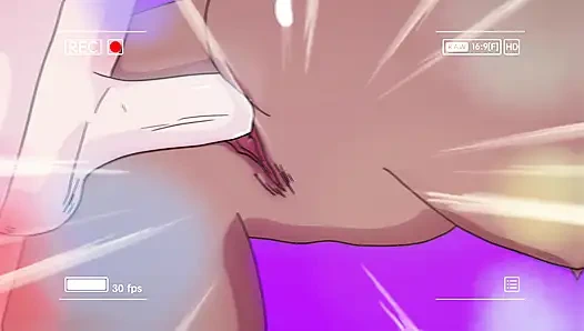 Межрасовые гетеро аниме-сцены секса, часть 4 - 2D анимация