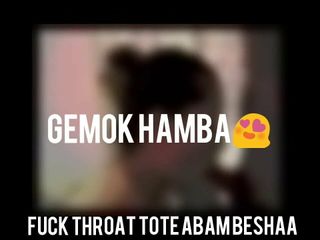 Gemok hamba blowjob konek bengkok atas (версія без хіджабу)