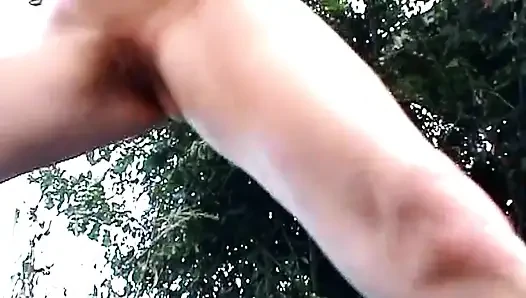 Massive Corn Cob Stretching Gaping Pussy Wide Open Outdoors