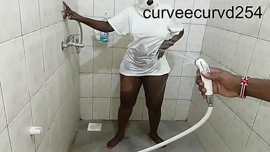 We Got Wet Twerked Sucked and Fucked: Bathroom Romance