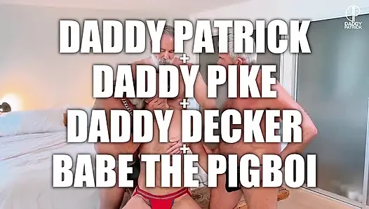 Slutboy Gangfucked and DP’d by Silver Daddies