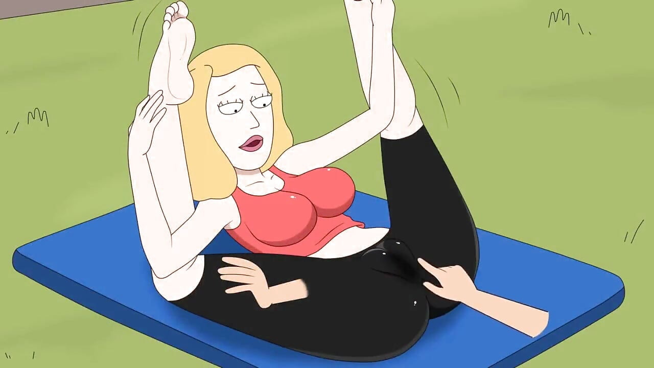 Rick and Morty - a Way Back Home - Sex Scene Only - Part 37 Beth Yoga Masturbation by Loveskysanx