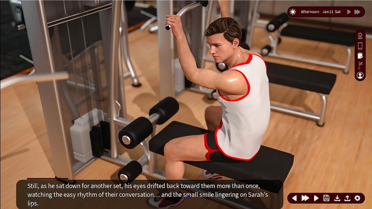 Whispers of Desire 7 Sarah and Alex Went to the Gym with Jessica
