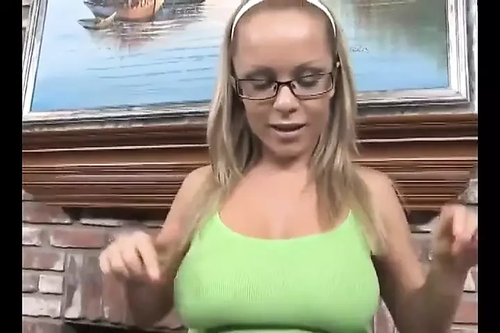 Petite glasses girl gives perfect handjob with huge facial all over her glasses and face.