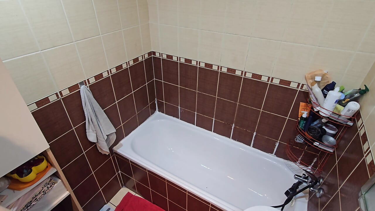 My Chubby Wife's Shower Routine - Shaving & Feeling Fresh