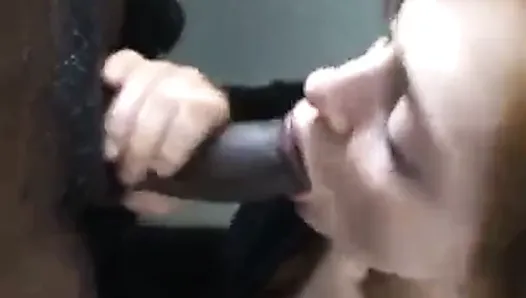 Black cum in her mouth 2