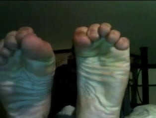 Straight guys feet on webcam #457